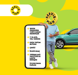 Aracınıza dair her şey için Servis Plan'da %30 indirim!