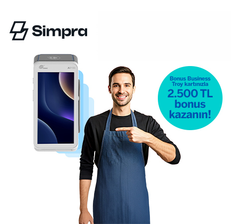 Garanti BBVA Simpra Restoran Pos ile bonus avantajı! Garanti BBVA Simpra Restoran Pos ile bonus avantajı!