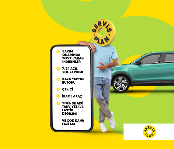 Aracınıza dair her şey için Servis Plan'da %30 indirim!